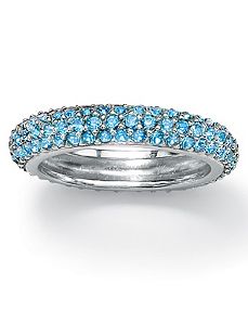 Birthstone Eternity Band by PalmBeach Jewelry