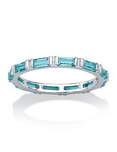 Birthstone Eternity Band by PalmBeach Jewelry