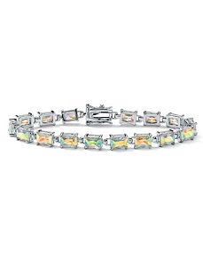 Aurora Borealiscubic zirconia Tennis Bracelet by PalmBeach Jewelry