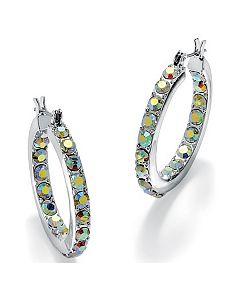 Aurora Borealis Crystal Earrings by PalmBeach Jewelry