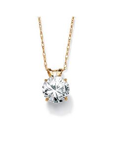 Roundcubic zirconia Pendant by PalmBeach Jewelry