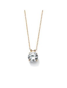 Roundcubic zirconia Pendant by PalmBeach Jewelry