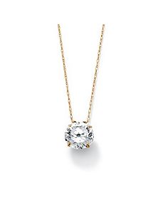 Roundcubic zirconia Pendant by PalmBeach Jewelry