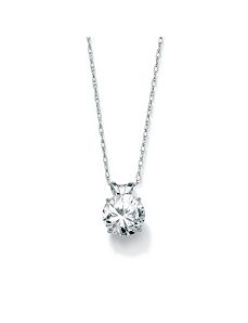 Roundcubic zirconia Pendant by PalmBeach Jewelry