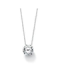 Roundcubic zirconia Pendant by PalmBeach Jewelry