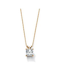 Princess-Cutcubic zirconia Pendant by PalmBeach Jewelry