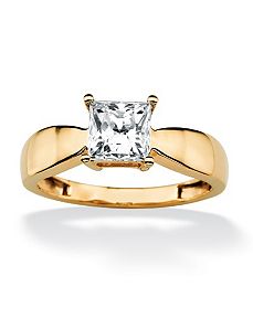 Princess-Cutcubic zirconia Ring by PalmBeach Jewelry