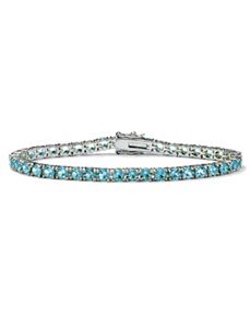 Round Birthstone Tennis Bracelet by PalmBeach Jewelry