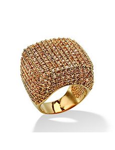 Cubic Zirconia Dome Ring by PalmBeach Jewelry