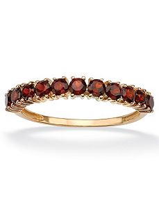 Stackable Garnet Ring by PalmBeach Jewelry