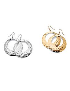 Set of Two Pairs of Hoop Earrings by PalmBeach Jewelry