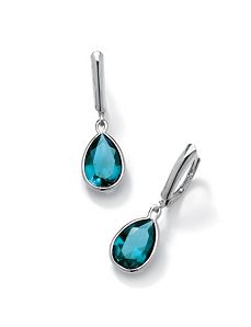 Pear-Shaped Birthstone Earrings by PalmBeach Jewelry