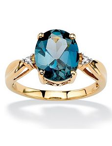 London Blue Topaz Ring by PalmBeach Jewelry