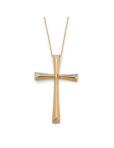 Diamond Accent Cross Pendant by PalmBeach Jewelry