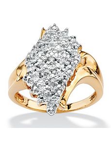 Diamond Cluster Spray Ring by PalmBeach Jewelry