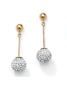Multi-Crystal Ball Drop Earrings by PalmBeach Jewelry
