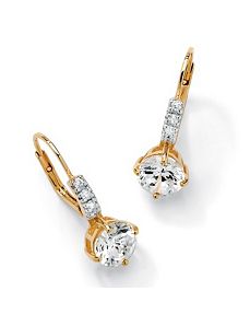 Roundcubic zirconia Earrings by PalmBeach Jewelry
