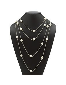 Cultured Freshwater Pearl Necklace by PalmBeach Jewelry