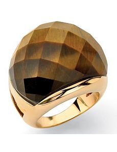 Faceted Tigers-Eye Ring by PalmBeach Jewelry