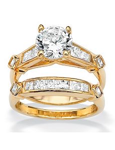 2-Pc. cubic zirconia Set by PalmBeach Jewelry
