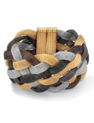 Tritone Braided Mesh Bracelet by Palm Beach Jewelry