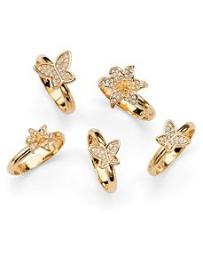 Set of 5 Stackable Rings by PalmBeach Jewelry