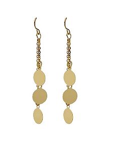 Multi-Disk Drop Pierced Earrings by PalmBeach Jewelry