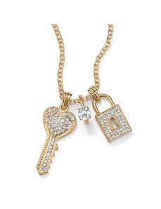 14k gold-plated Pendant-Necklace by PalmBeach Jewelry