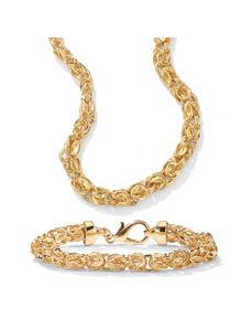 Byzantine-Link Jewelry Set by PalmBeach Jewelry
