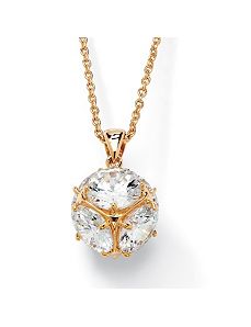 Multi-Cubic Zirconia Pendant by PalmBeach Jewelry