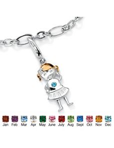 Girl Birthstone Charm by PalmBeach Jewelry