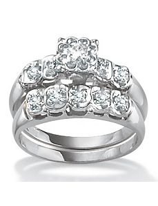Diamond Wedding Ring Set by PalmBeach Jewelry