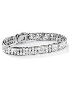 Princess-Cutcubic zirconia Tennis Bracelet by PalmBeach Jewelry