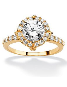 Roundcubic zirconia Ring by PalmBeach Jewelry