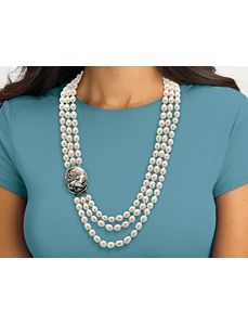 Cultured Freshwater Pearl Necklace by PalmBeach Jewelry