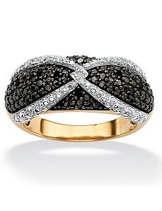 Black & White Diamond Ring by PalmBeach Jewelry