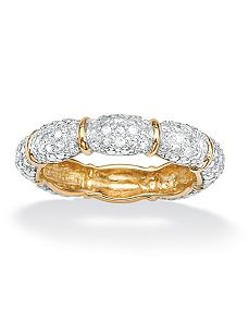 Reversible Diamond Eternity Band by PalmBeach Jewelry