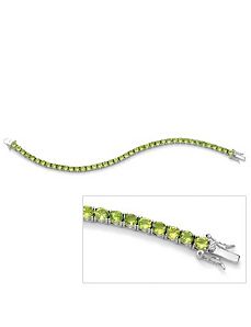 Round Peridot Tennis Bracelet by PalmBeach Jewelry