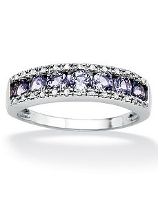 Tanzanite & Diamond Accent Ring by PalmBeach Jewelry