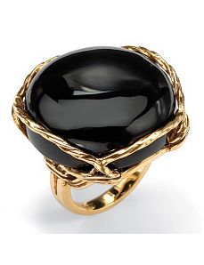 Onyx Cabochon Ring by PalmBeach Jewelry