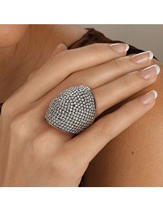 Roundcubic zirconia Dome Ring by PalmBeach Jewelry