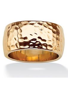 Hammered-Style Band by PalmBeach Jewelry