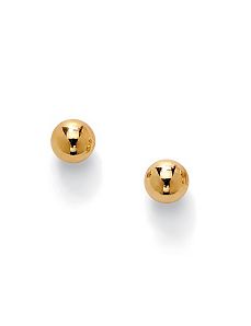 Ball Stud Pierced Earrings by PalmBeach Jewelry