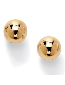 Ball Stud Pierced Earrings by PalmBeach Jewelry