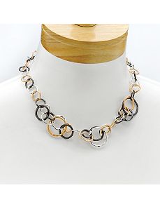 Multi-Circle Necklace by PalmBeach Jewelry
