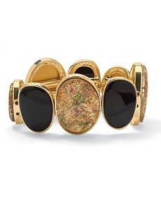 Lucite Station Stretch Bracelet by PalmBeach Jewelry