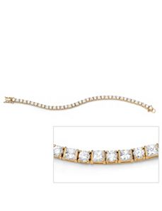 Round/Princess-Cut Tennis Bracelet by PalmBeach Jewelry