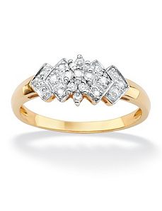 Round Diamond Step Ring by PalmBeach Jewelry