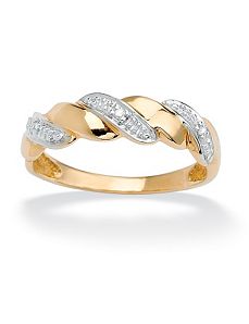 Diamond Accent Wave Ring by PalmBeach Jewelry