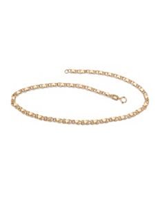 Heart-Link Ankle Bracelet by PalmBeach Jewelry